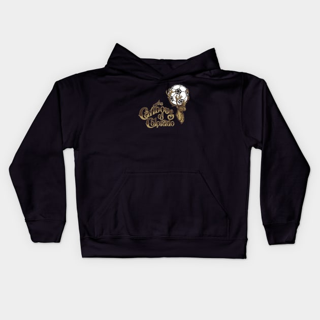 The Caribous Of Colorado Kids Hoodie by AndysocialIndustries